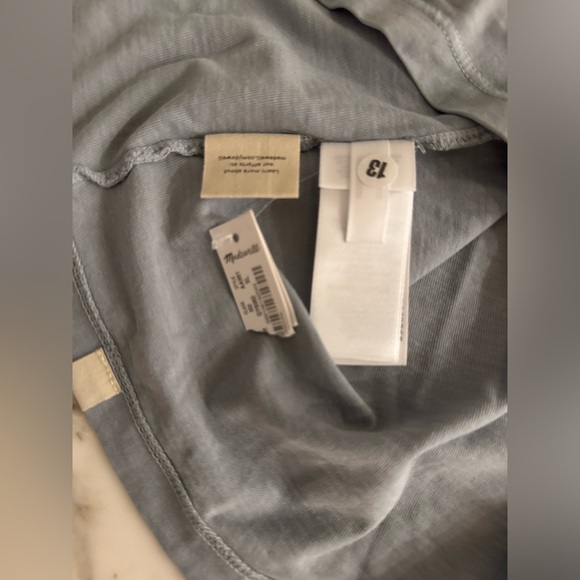 NWT Madewell All Day Casual Short Sleeve Crewneck Tee Shirt Sz XL Dye Flaws - Picture 8 of 8